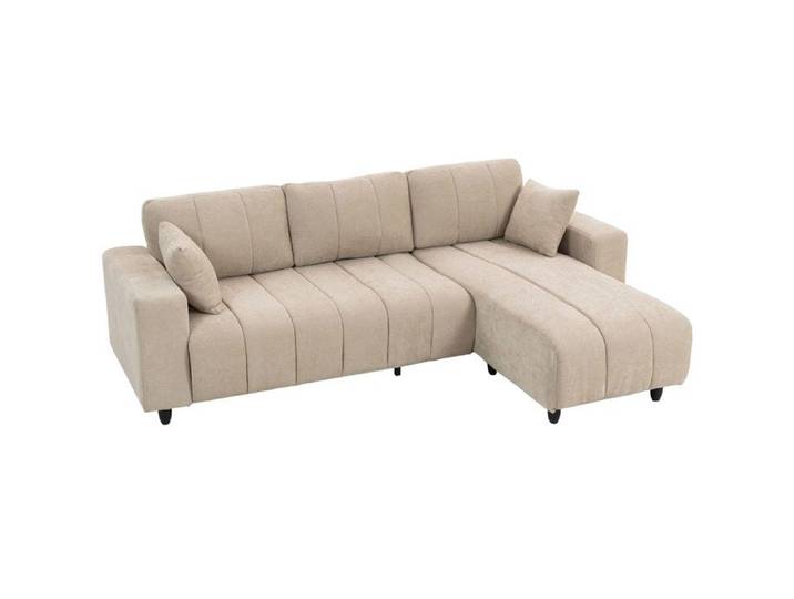 Canapé d'angle réversible 3 places confortable cadre en acier 242x156x87cm