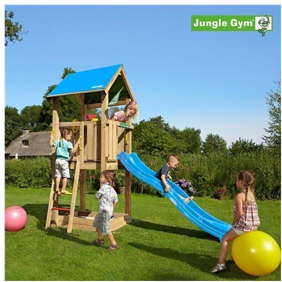 Jungle Gym Castle 2.1 Legetårn Ekskl. Rutsjebane