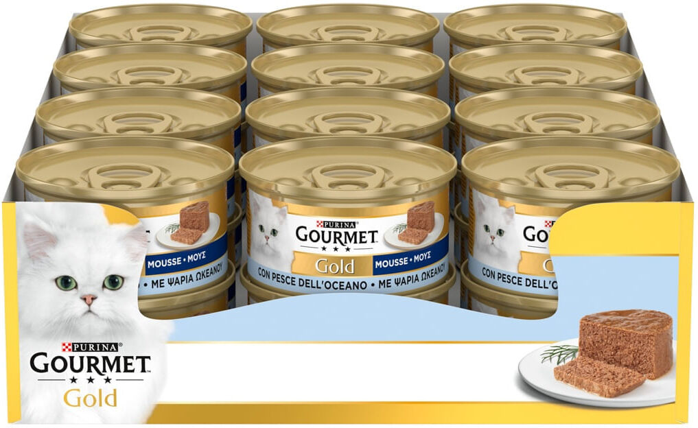 Gourmet Gold Mousse Lattina Multipack 24x85G PESCE OCEANO