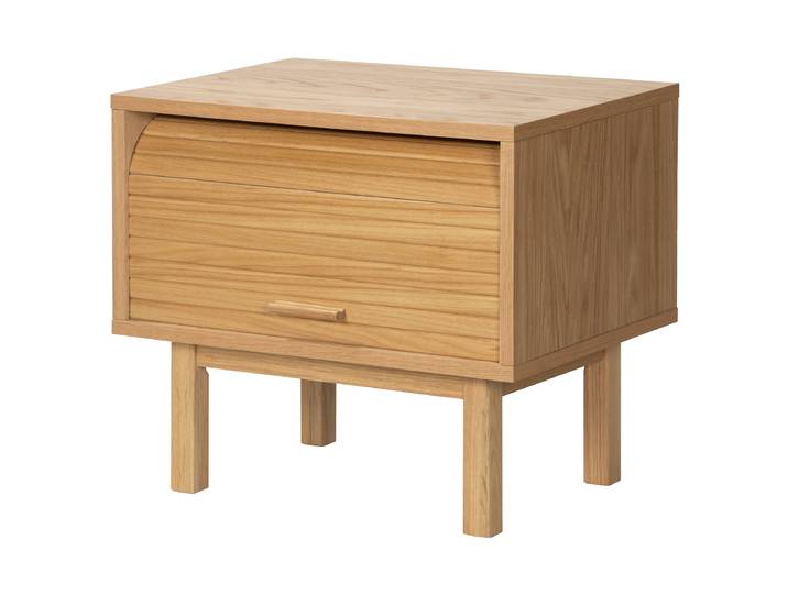 Furnierte Nachtkommode HIPAS 56 x 50 x 40cm Braun