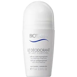75ml Biotherm Lait Corporel Le Déodorant Roll-On Anti-Transpirant