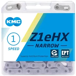 KMC E-Bike Kette Z1eHX Narrow EPT 128 Glieder MissingLink