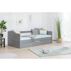 TiCAA Funktionsbett Sofabett  "Melinda" Kiefer massiv