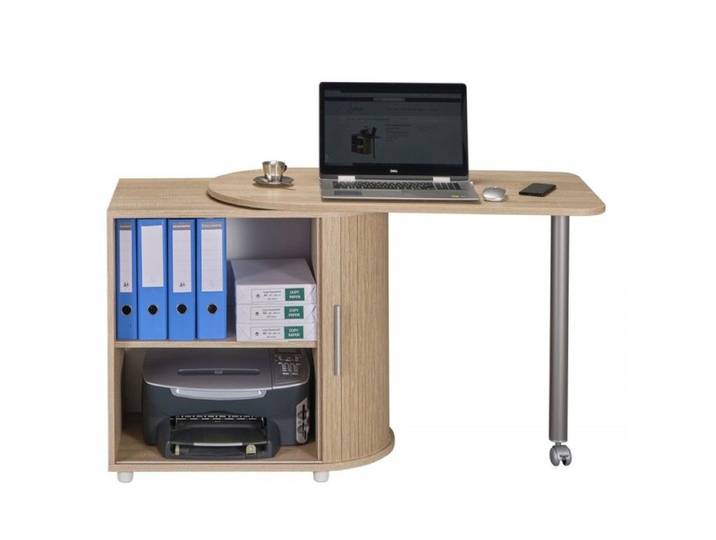 Bureau pivotant - Fabrication française - Chêne naturel - 105 cm