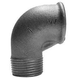 Winkel Nr. 92 i/a 90 Grad 3/4" schwarz (Temperguss)