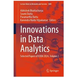 Innovations in Data Analytics, Fachbücher von Kanendra Naidu Vijyakumar, Paramartha Dutta, Soumi Dutta, Abhishek Bhattacharya