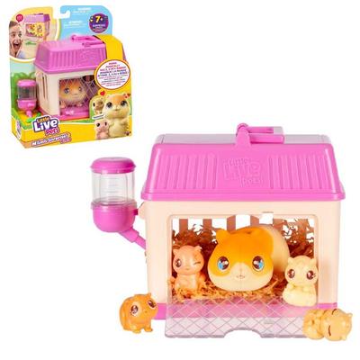 Moose Toys 300301 - Little Live Pets, Mama Surprise Mini Spielset, Hamster Mini-Mama mit 4 Babys und Zubehör