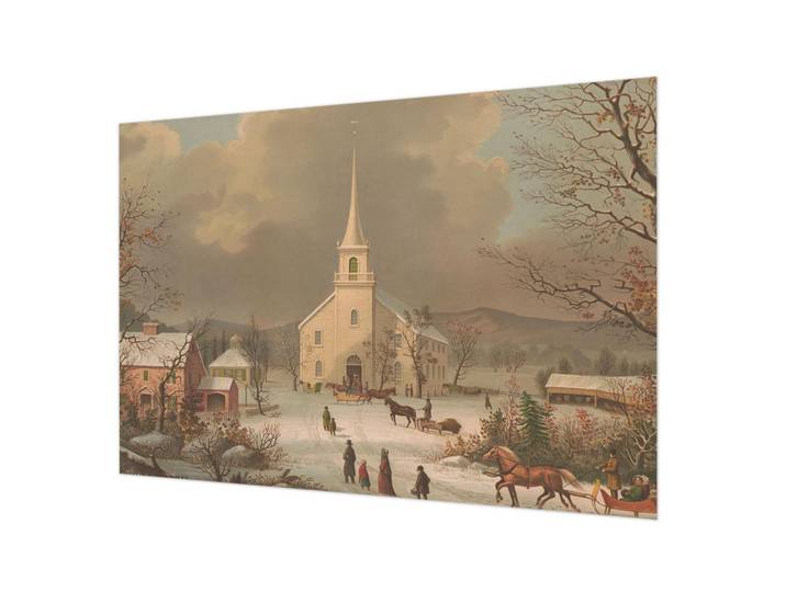 Wallfluent Fototapete 312x219 cm - Winterlandschaft, Braun, 312x219 cm, Tapeten & Wandverkleidungen, Fototapeten