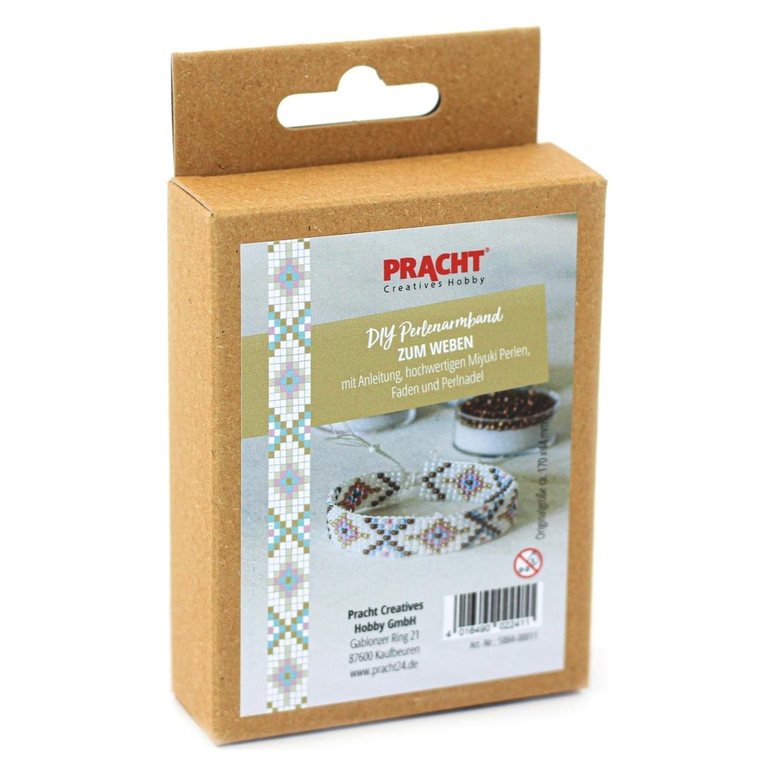 Magni DIY Perlenarmband weben weiss /bunt 170x14mm (42943779)