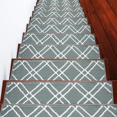 "SUSSEXHOME Vintage Collection Stair Treads Polypropylene 9""x28"""