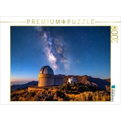 CALVENDO Puzzle Observatorium mit Milchstraße | 2000 Teile Lege-Größe 90 × 67 cm Foto-Puzzle für glückliche Stunden