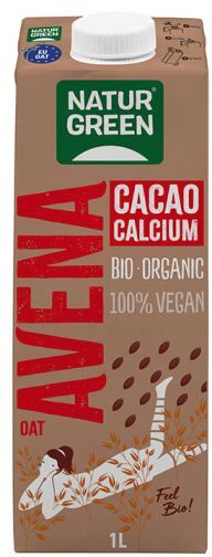 Naturgreen Oat drink and cocoa with calcium Bio 1L