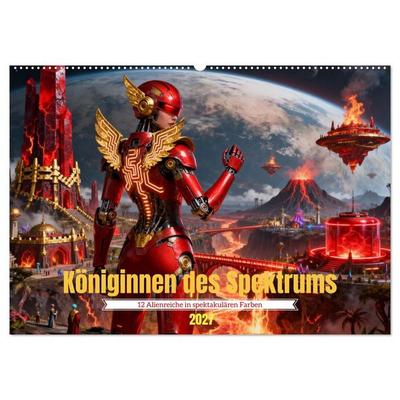 Königinnen des Spektrums (Wandkalender 2027 DIN A2 quer), CALVENDO Monatskalender