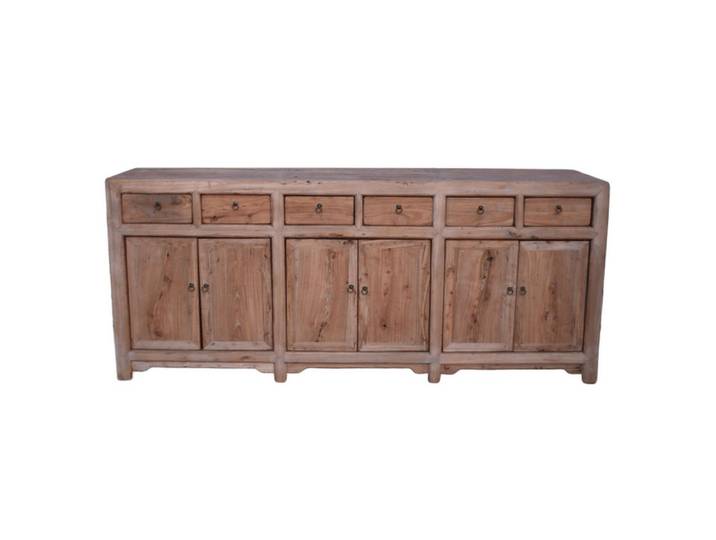 Luxury-Park-Direct Kommode China Sideboard Massivholz Naturholz.Luxury Park