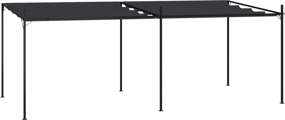 Pavillon mit Ausziehbarem Dach 600x300x233 cm Anthrazit