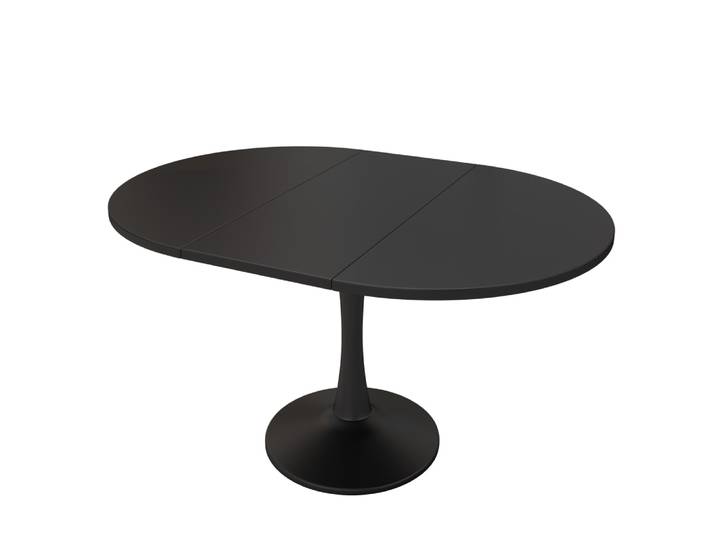 Table à manger ovale extensible multifonction 100/140x100x75 cm