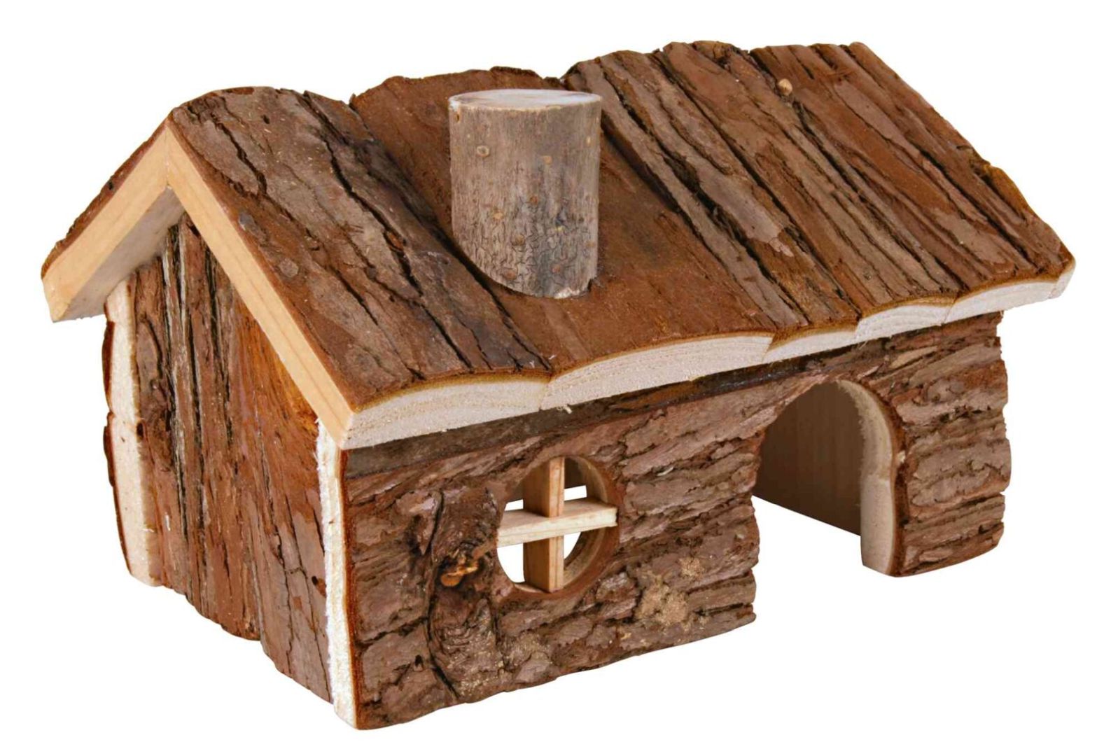 TRIXIE Haus Hendrik, Hamster, Rindenholz, 20 x 12 x 17 cm