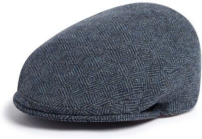 Purdey Gorra de tweed con visera corta Litton .  (58) Azul