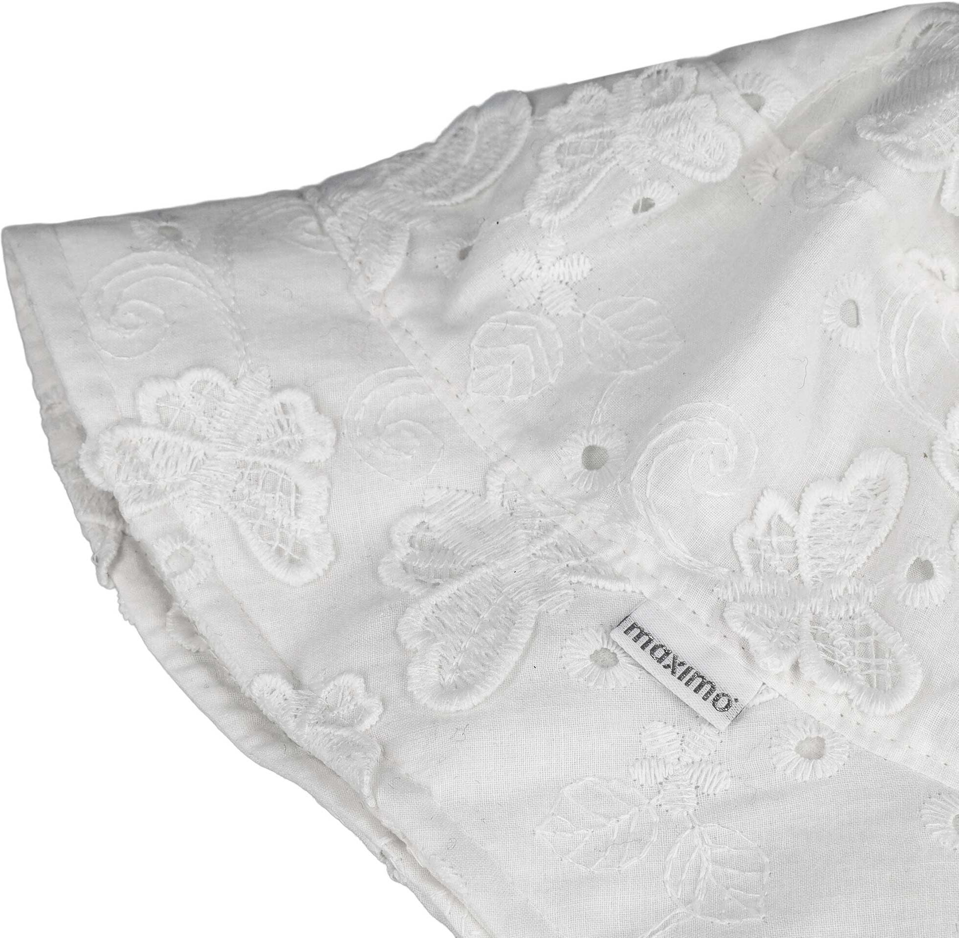 Sonnenhut MAXIMO, Mädchen, Gr. 47, weiß, Stoff, Obermaterial: 100% Baumwolle, Hüte Sonnenhut, Fischerhut, Weiß, Schmetterlingsmotiv