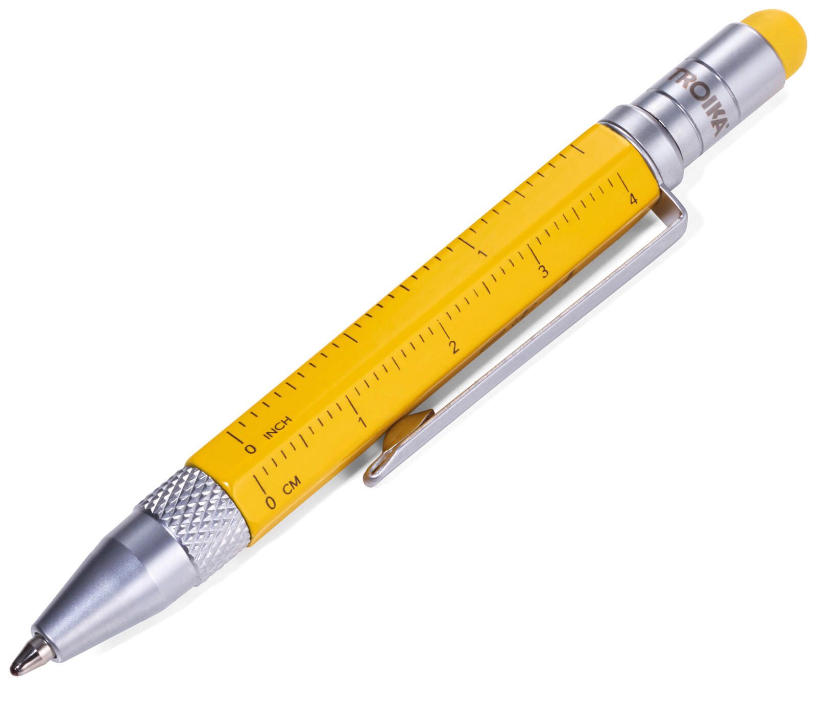 TROIKA® Kugelschreiber LILIPUT TOOL PEN gelb 1.0 mm Schreibfarbe: schwarz PIP25/YE