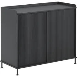Muuto Enfold Sideboard, 100 x 85 cm, schwarz / anthrazit