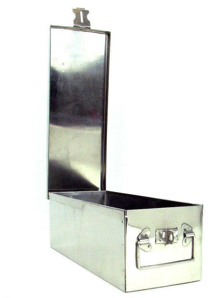 Selius Metalen Opslag Lock Box met handvatten, stapelbaar