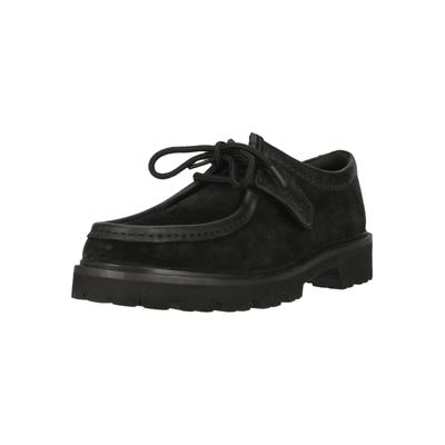 Schnürschuh CLARKS "Cleyhill Seam", Herren, Gr. 40, schwarz, Leder, Schuhe Schnürschuh, mit XTRALITE-Laufsohle