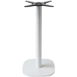 Restootab - Stehtischsäule Modell Round weiß