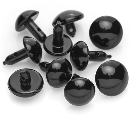 Kunststoff-Augen, 14 + 16 mm, 10 Stück