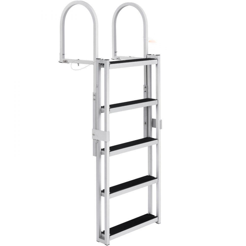 StarTech Aluminium ladder met 5 treden en instelbare hoogte 1700-2005 mm, Breedte: 10 cm