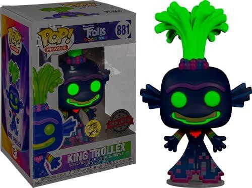 Funko POP! Trolls World Tour Koning Trollex nummer 881 met gloeieffect