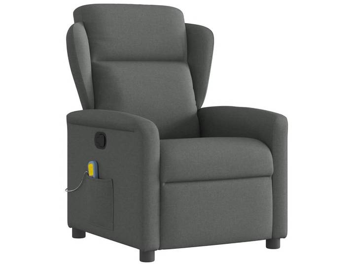 vidaXL Sessel Massage-Relaxsessel, Stoff, Dunkelgrau (1-St)
