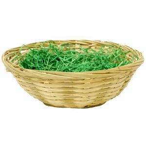 Böttcher-AG Osterkörbchen Bambuskorb, Korb mit grünem Ostergras, Ø 20cm