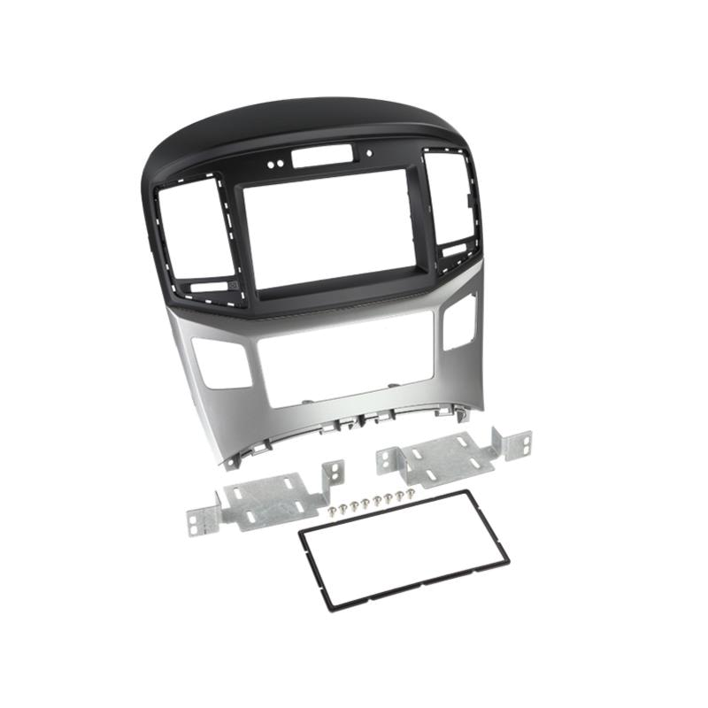 ACV 2-DIN RB Hyundai H1 2015-> schwarz/silber mit Uhr