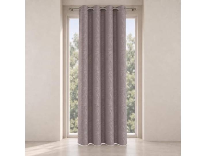 Ösenschal Lisa - Blickdichter Vorhang in Grau, B/H: 140/245 cm - Modernes Design, Raumverdunkelung und Privatsphäre - Pflegeleicht