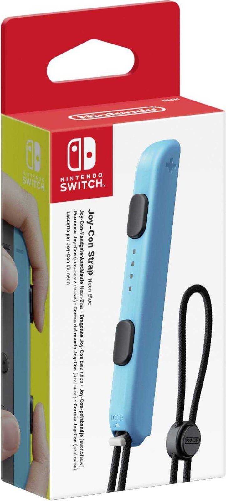 Nintendo Switch Joy-Con polsband, neonblauw