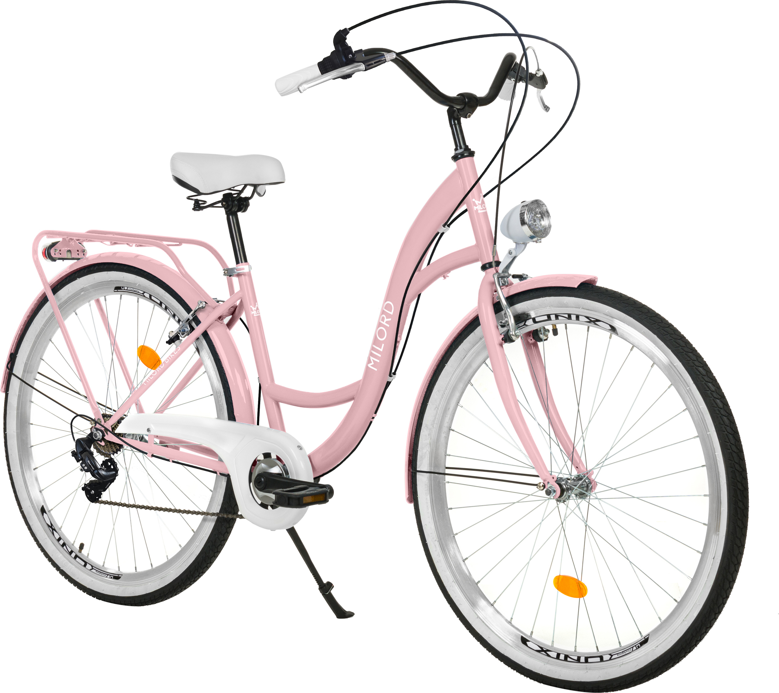Milord Komfort Fahrrad Damenfahrrad, 28 Zoll, Rosa, 7 Gang Shimano