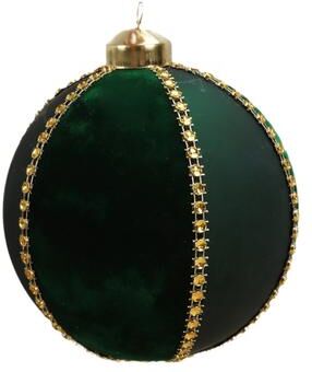 Multisell Products Hub Flocked Glass Christmas Balls, Rhinestone Ornaments, Holiday Tree Hangings, Indoor Outdoor Festive Decorations 1
