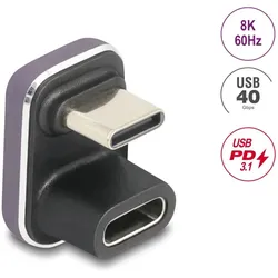 DELOCK USB-C Adapter 180° gewinkelt 40 Gbps stecker zu BU