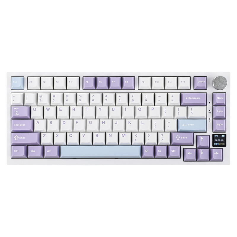 Ajazz AK820 Pro mechanisch 75% toetsenbord, Tri-Mode, TFT-display, RGB, hot-swappable, Gift Switch P, QWERTY US-indeling
