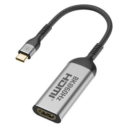 ProMate Átalakító - MEDIALINK 8K (USB-C adapter, 1x8K HDMI, szürke) (HDMI) (KABPROMEDIALINK8K)