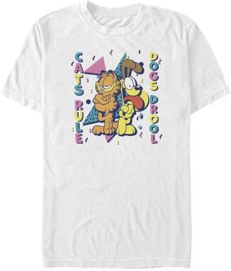 Men's Big & Tall Cats Rule by Mad Engine in White (Size 3XL)