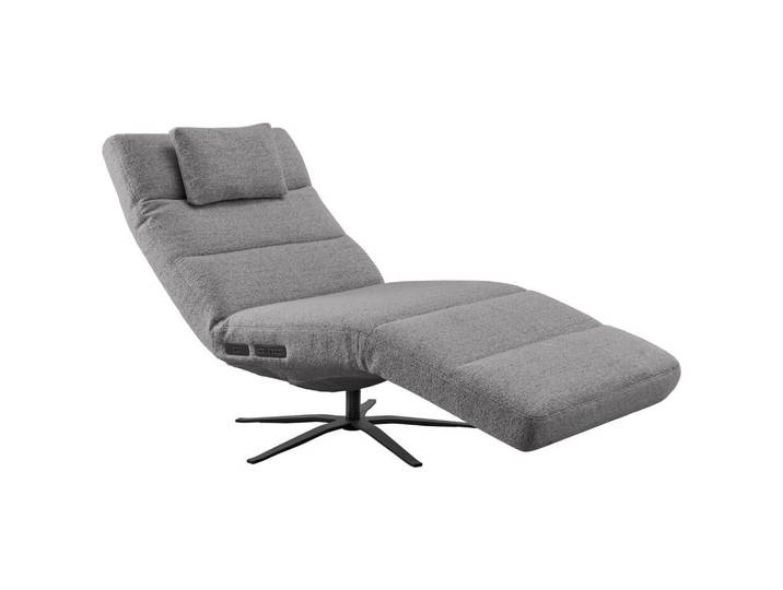 Pure Home Comfort Relaxliege, Dunkelgrau, Metall, 82x53-115x156-206 cm, motorische Relaxfunktion, Wohnzimmer, Sessel, Relaxliegen