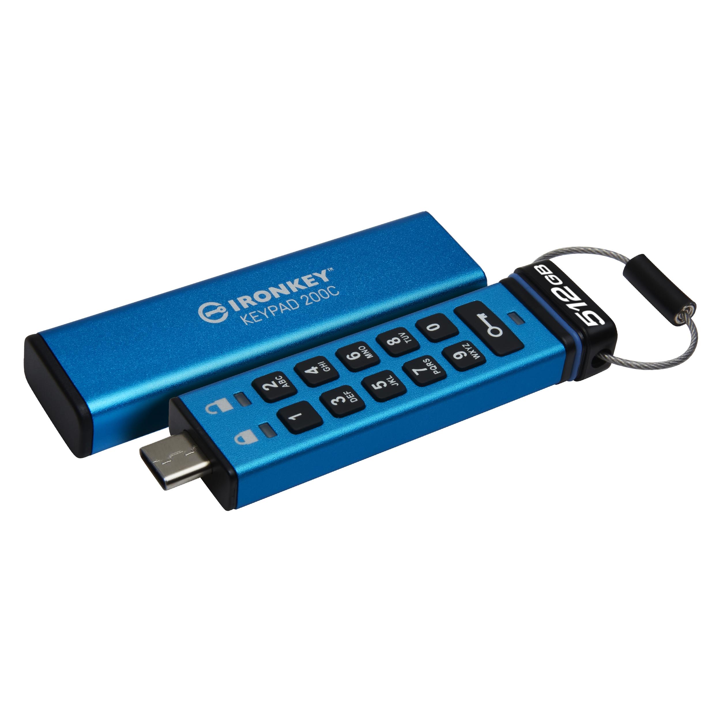 Kingston IronKey Keypad 200C (512 GB, USB-C) (IKKP200C/512GB)