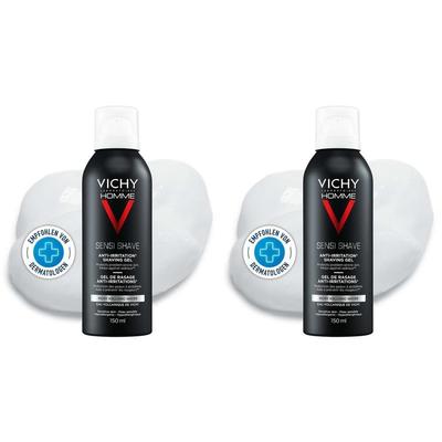 Vichy Homme Rasiergel Anti-Hautirritationen 2x 2x150 ml Gel