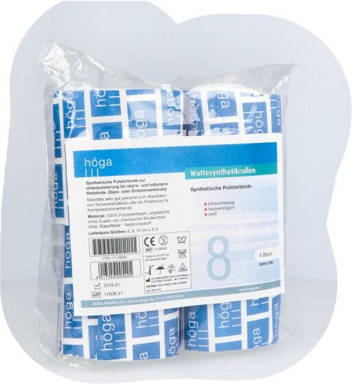 Wattesynthetikrollen 8 cmx3 m 4stk