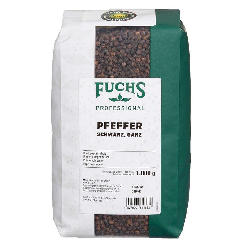Fuchs Pfeffer schwarz ganz 1,0 kg 380787003