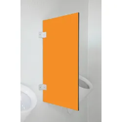 Hochwertige Urinaltrennwand Messina in bunten Farben Orange