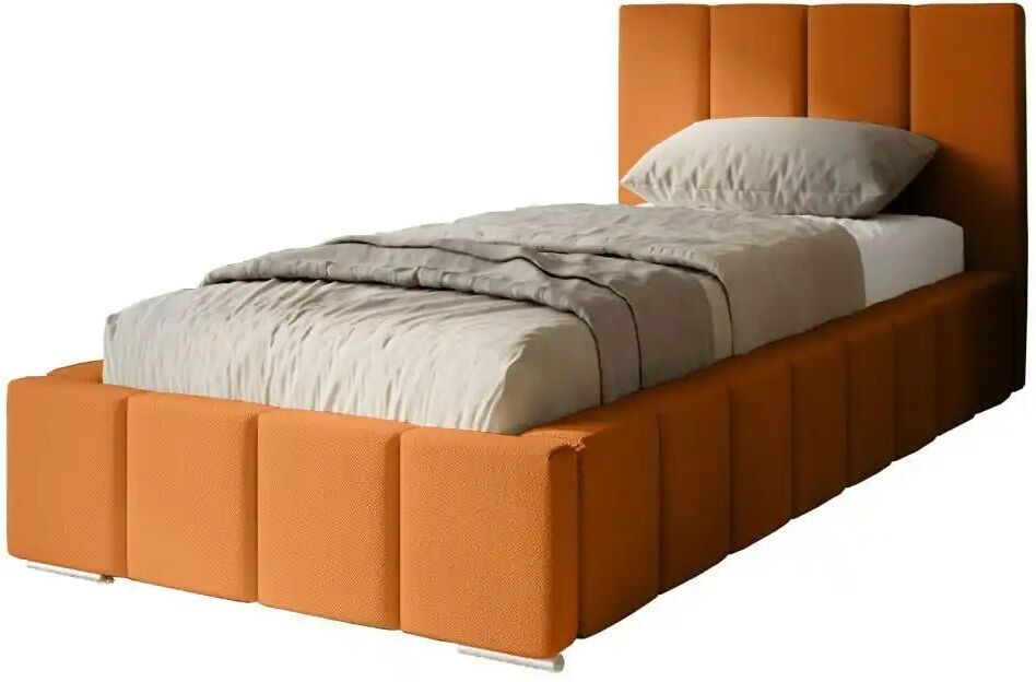 Höffner Polsterbett mit Stauraum Margate ¦ orange ¦ Maße (cm): B: 95 H: 100