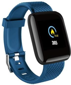 Inspire Daily Merch Bluetooth Connected Multifunctional Smart Watch Men Women Sports Fitness Sleep Monitor Music Bracelet blue